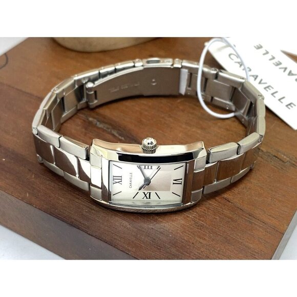 Caravelle by Bulova Women's Watch 43L203 Quartz Silver Dial Stainless Steel - Picture 7 of 12